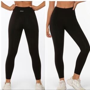 LORNA JANE Black High Rise Amy Phone Pocket Ankle Biter Tech Leggings 7/8 XS